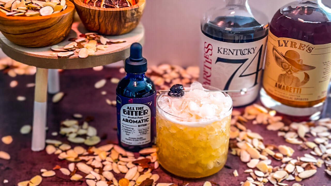 non alcoholic amaretto sour mocktail recipe