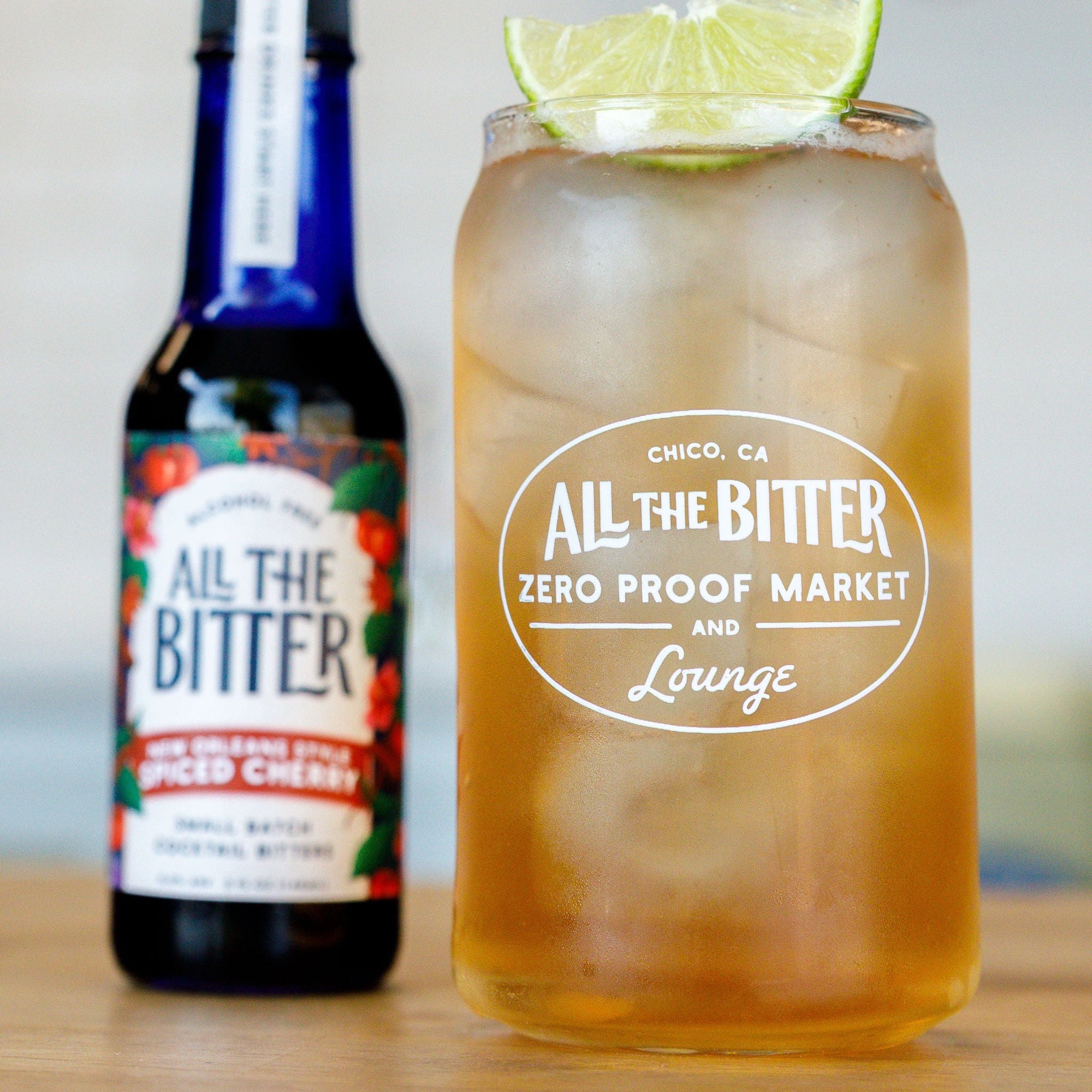 ATB Lounge Beer Can Glass 16 oz style=